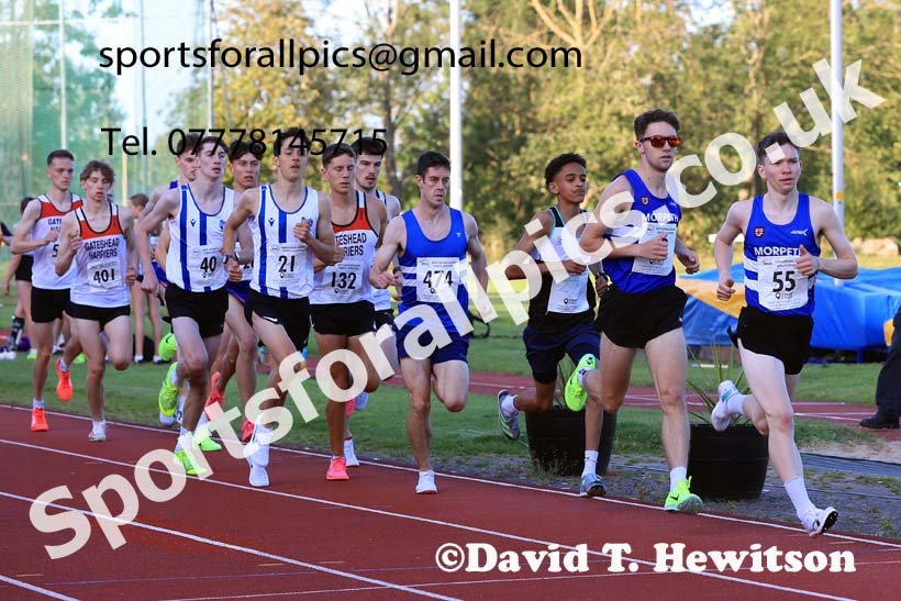 3000 metres, 2024 NEGP 6, Monkton Stadium,  Wednesday, August 14th.  Photo: David T. Hewitson/Sports for All Pics